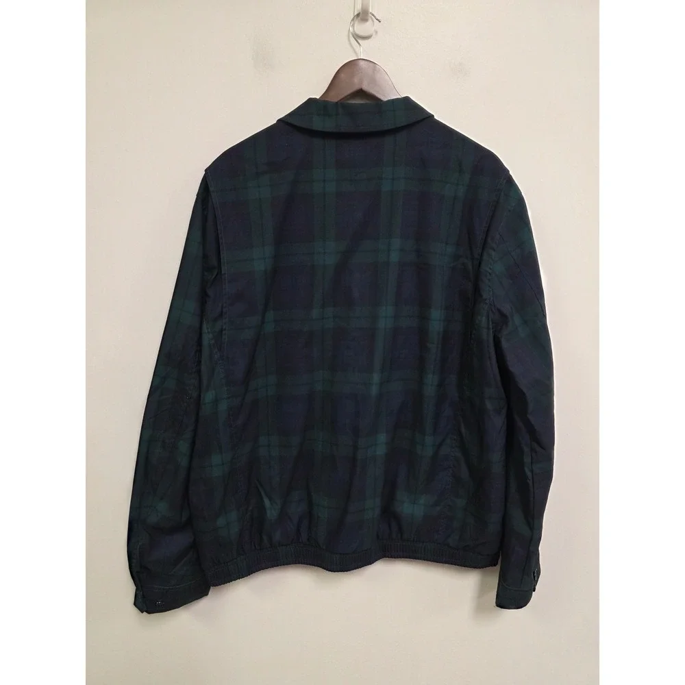 Polo Ralph Lauren Mens Blackwatch Plaid Harrington Jacket XL Zip Bomber Logo